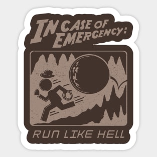 Indy Case of Emergency Sticker